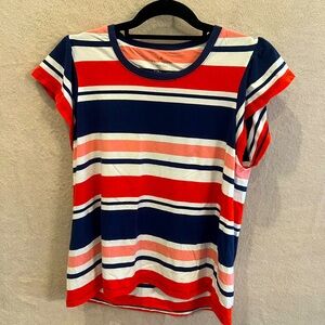Kate Spade Multicolor Striped Short Sleeve Tee